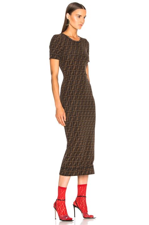 fendi print dress